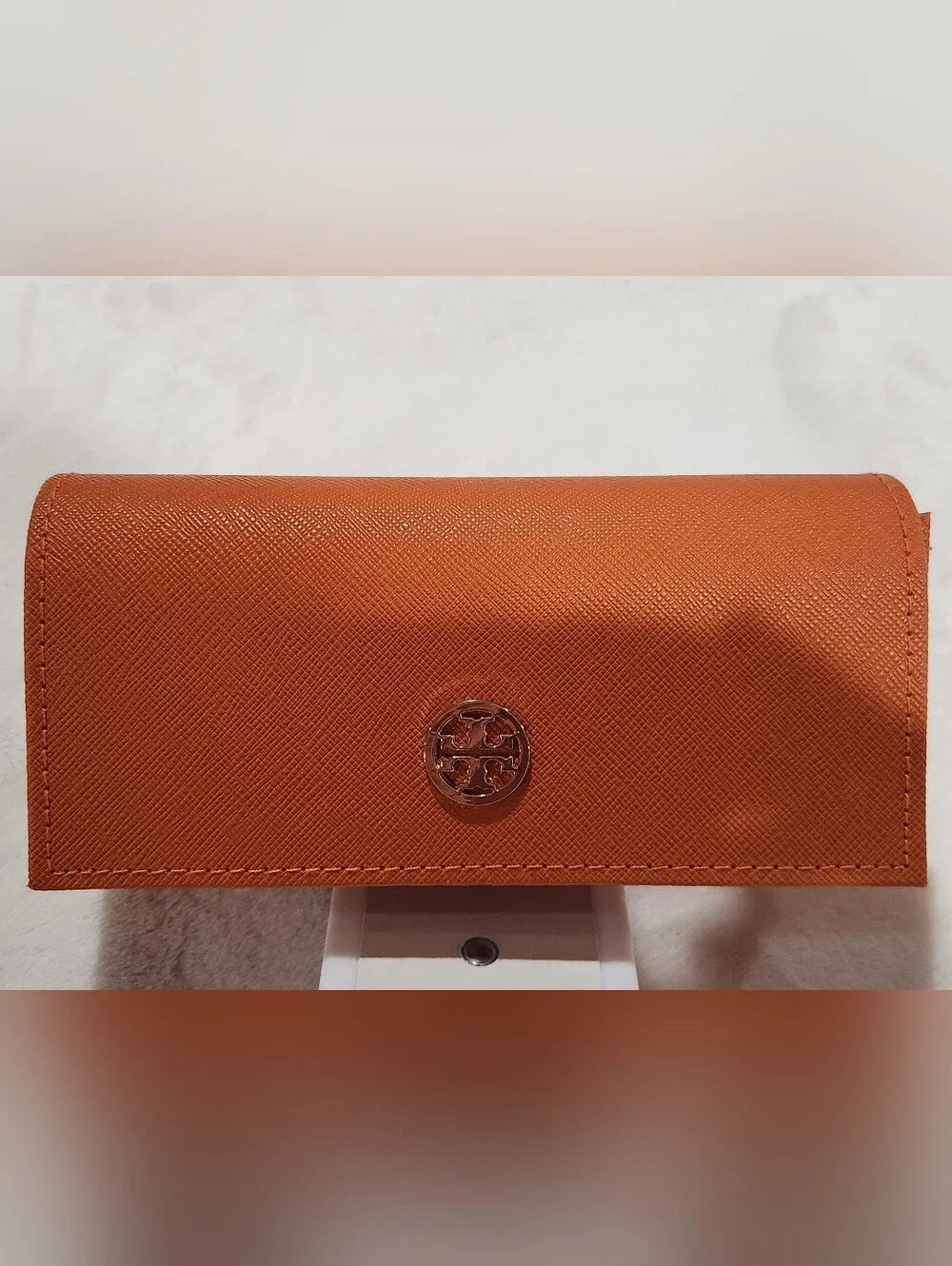 Tory Burch Orange Eye Glasses Case